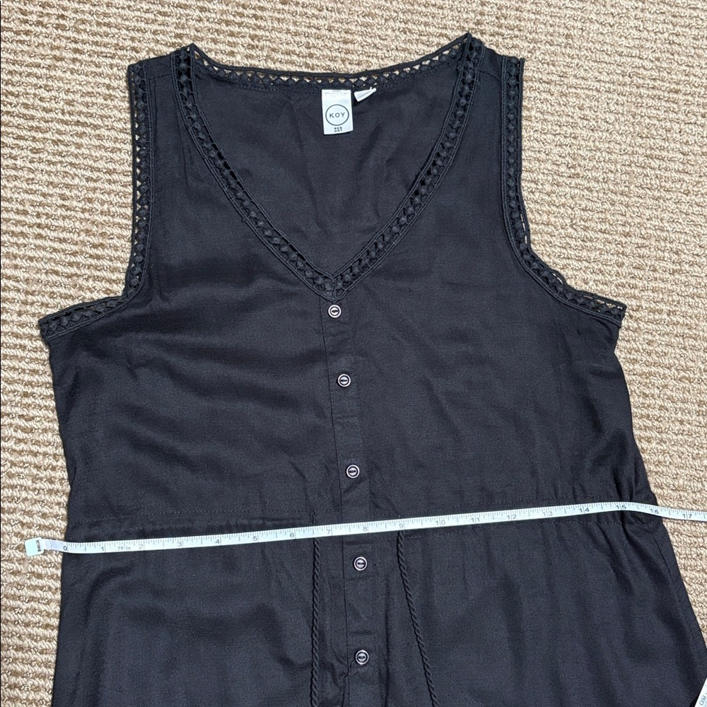 Koy Resort Wear Black Sleeveless Maxi Dress - Picture 12 of 13